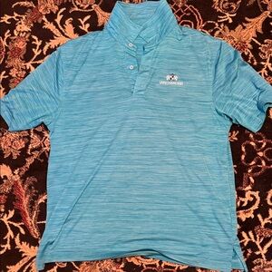 Blue Men's Polo Golf Shirt Lake Diamond Fl